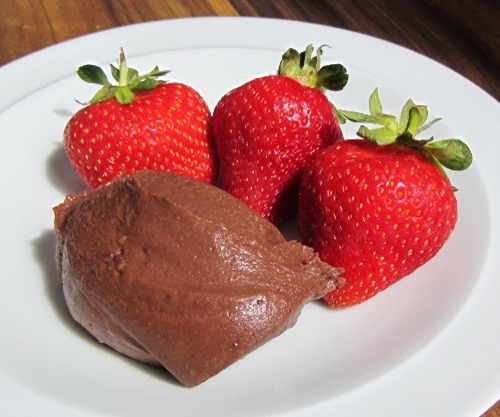 Chocolate ice cream mousse (500x416)