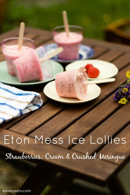 Eton Mess Strawberry Cream Meringue Lollies - Kavey Eats - © Kavita Favelle overtext