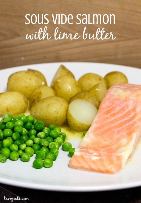 Sous Vide Salmon with Lime Butter - Kavey Eats