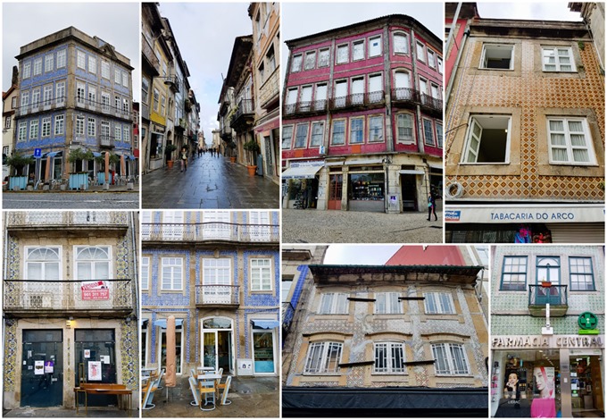 Braga Tiled Buildings Collage