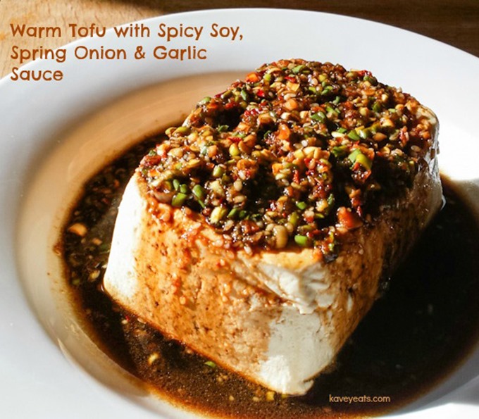 Warm Tofu with Spicy Topping (2)