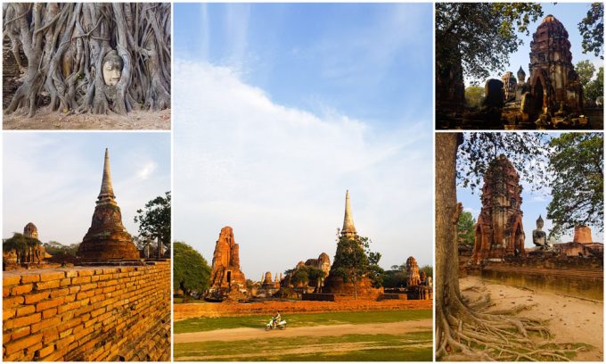 The Ruins of Wat Mahathat Temple in Ayutthaya, Thailand