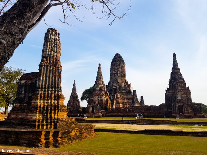 The ruins of Wat Chai Wattanaram temple in Ayutthaya, Thailand