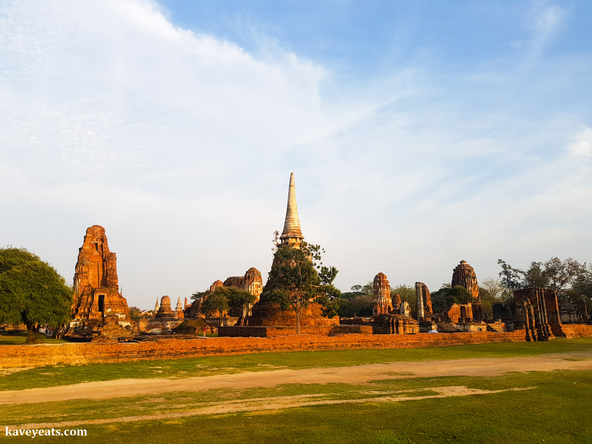 Historical Temple Ruins in Ayutthaya, Thailand