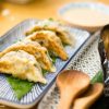 Wagyu Gyoza and Miso Aubergine at Machiya Japanese Restaurant in London, a review on Kavey Eats