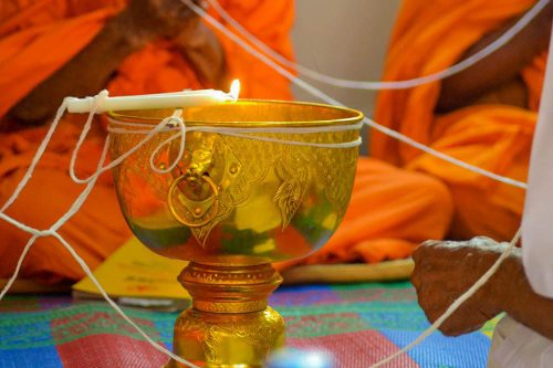 Buddhist Monk Blessed Sai Sin Sacred Threads - The best souvenirs to buy in Thailand