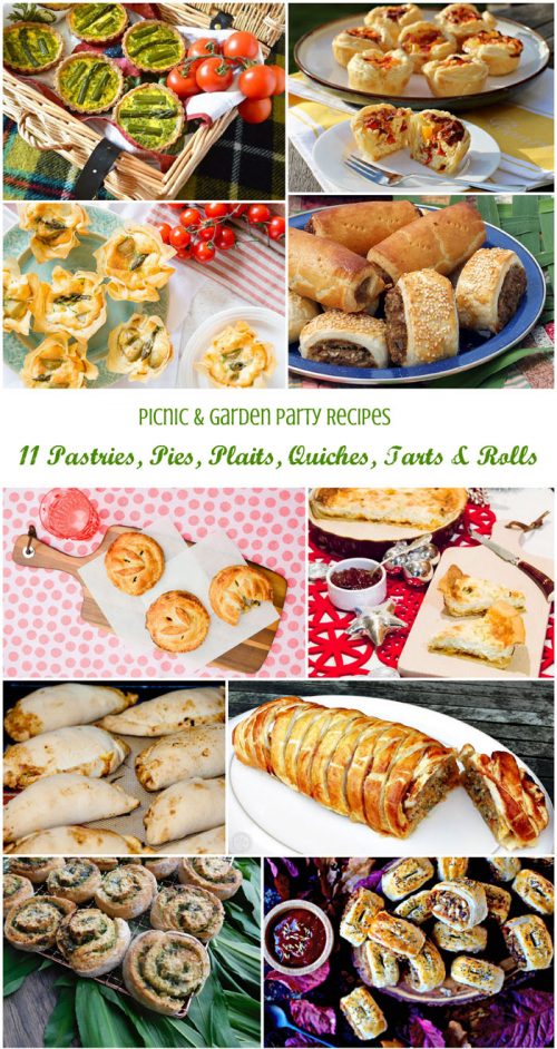 11 Pastries, Pies, Plaits, Quiches, Tarts & Rolls for Picnics and Garden Parties