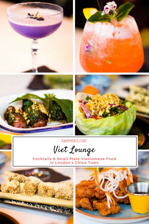 Viet Lounge in London's China Town, offers excellent cocktails and small plate Vietnamese dishes in a second floor bar above restaurant Viet Food.