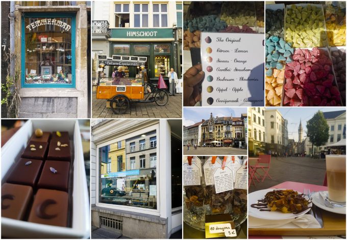 Sweet Treats including Chocolates, Waffles and Cuberdons - All-In-One Guide to Visiting Ghent, Belgium on Kavev Eats