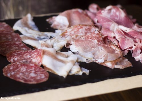 Mixed cold cured meats - Nevodi, a fantastic traditional restaurant in Venice's laidback Castello district. 