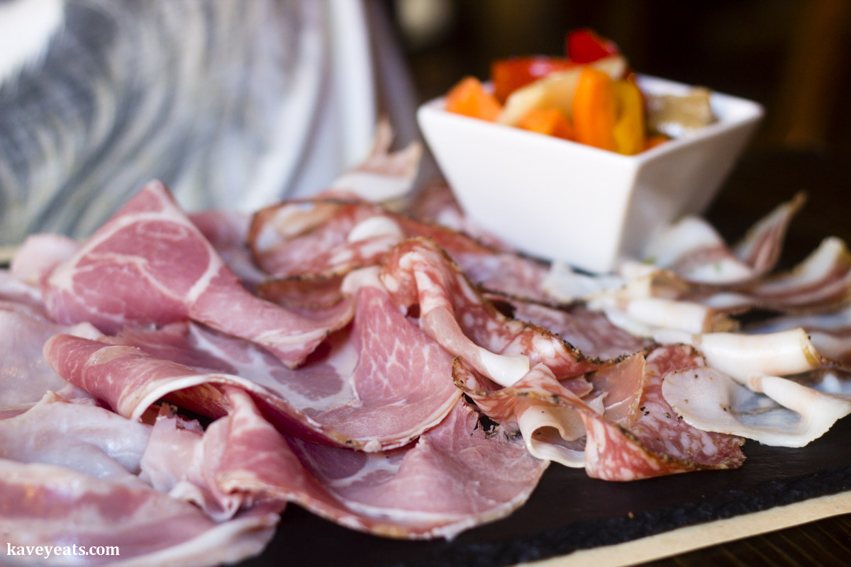 Mixed cold cured meats - Nevodi, a fantastic traditional restaurant in Venice's laidback Castello district.