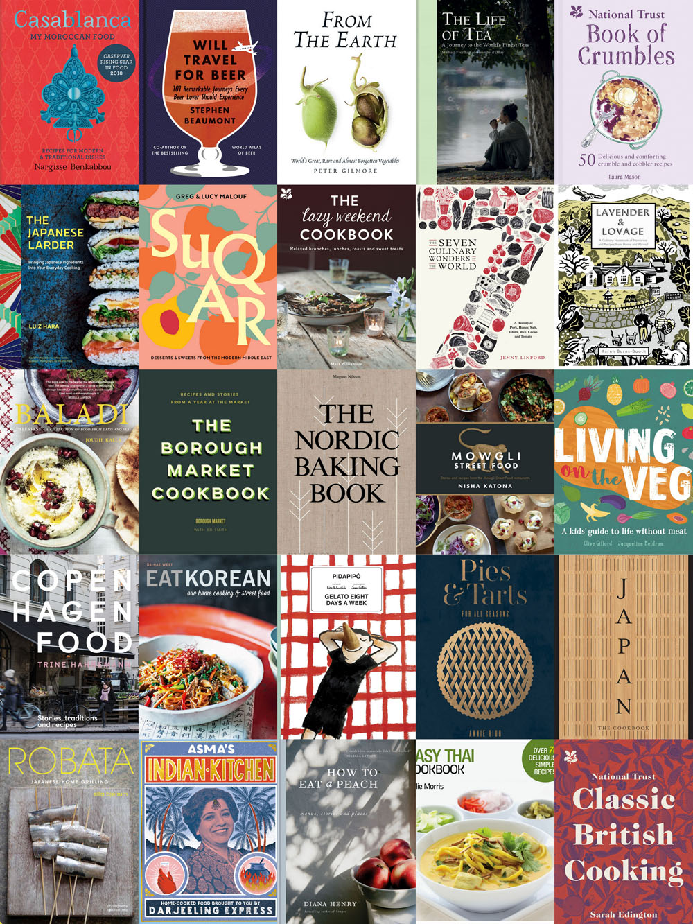 Collage of Kavey Eats' Best Food and Drink Books of 2018