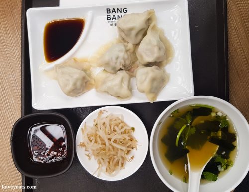 Chinese dumplings, from Xi Home restaurant in Bang Bang Oriental Food Court, Colindale, North West London