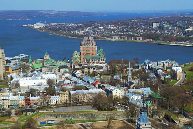 Chateau Frontenac from the Observatoire