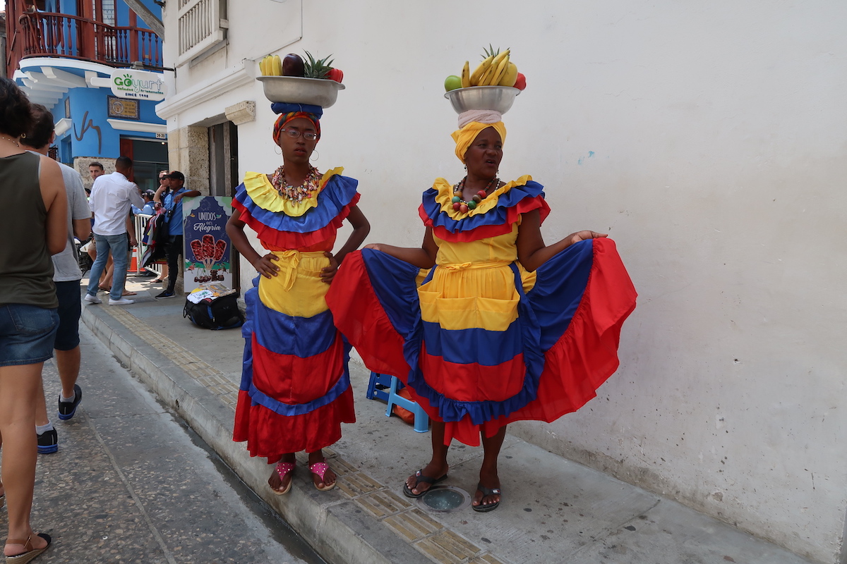 Palenqueras (the women of Palenque) in Cartagena