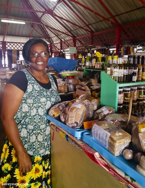 Betty, a vendor at Market Square, St George, Grenada