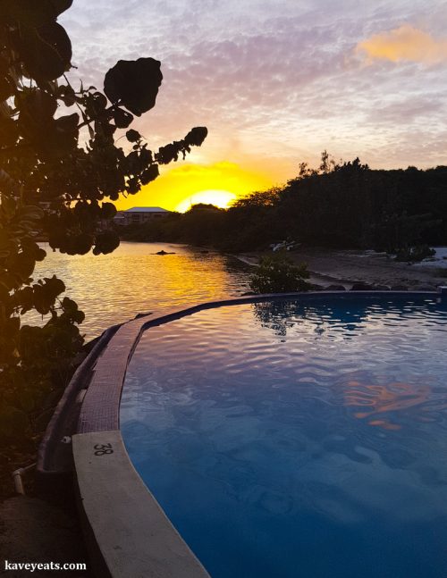 Sunset Swimming Pool at True Blue Bay Resort in Grenada