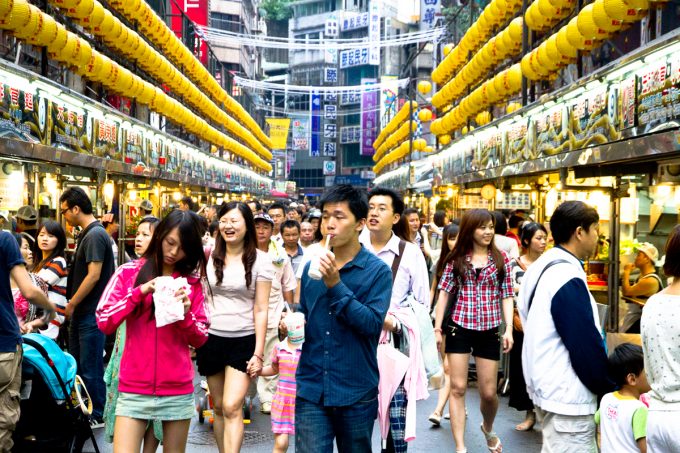 Keelung night market, Taiwan