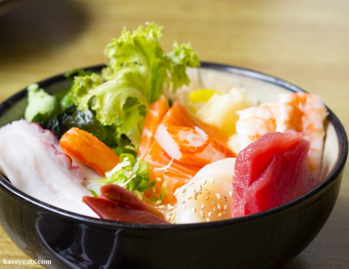 Chirashi Don at Noa Japanese Restaurant in Bristol