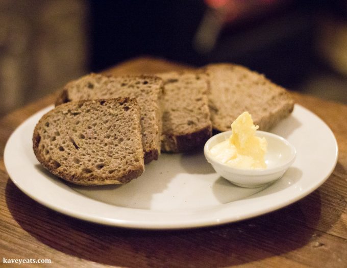 Sourdough bread and butter