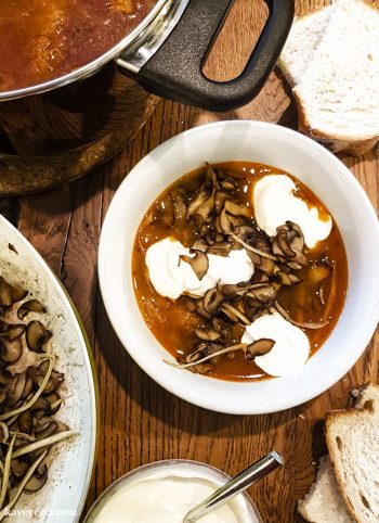 Nigel Slater Mushroom, Butternut & Soured Cream Soup Recipe