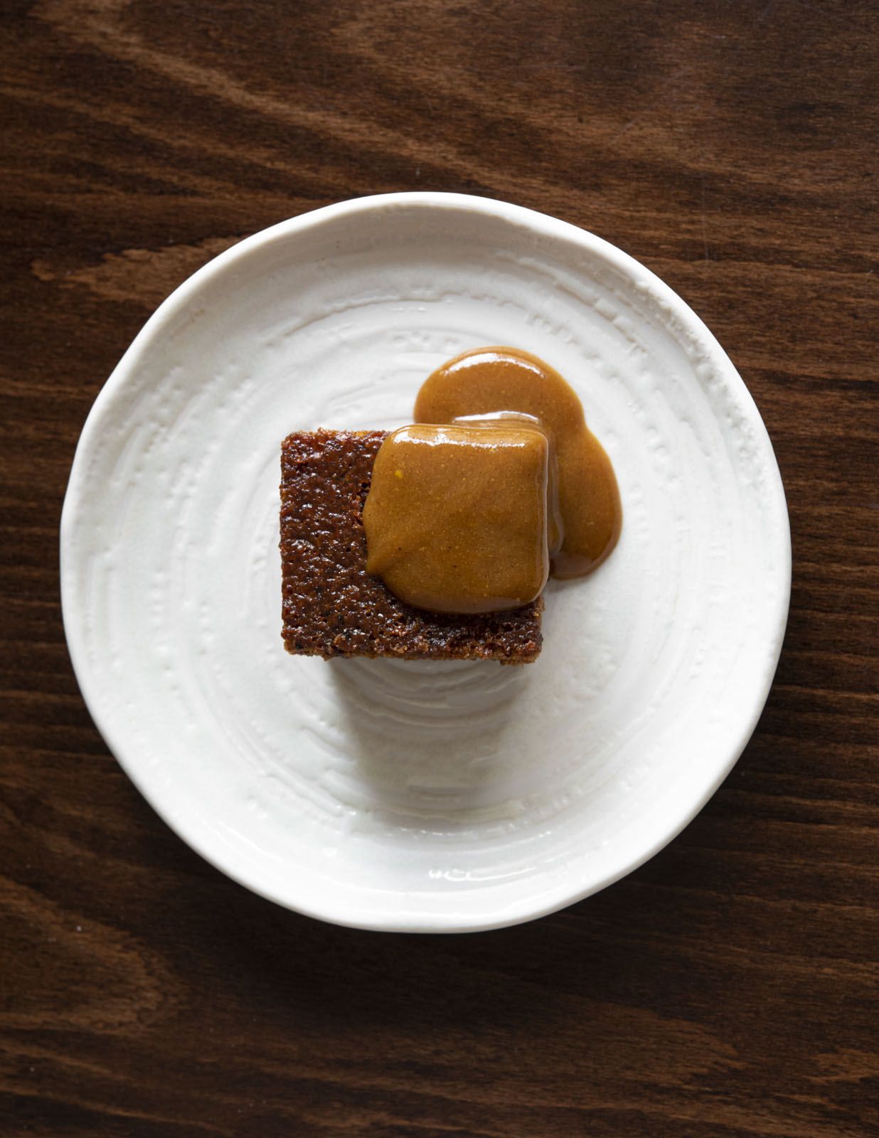 Sticky Toffee Pudding & White Miso Butterscotch Sauce by Andrew Kojima