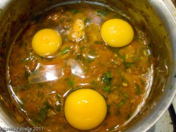 Lamb Kifta Tagine With Eggs