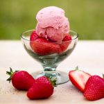 Strawberry and Clotted Cream Ice Cream with Pedro Ximinez Sherry