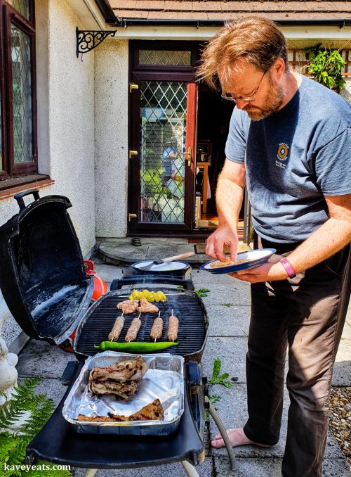 Pete cooking BBQ