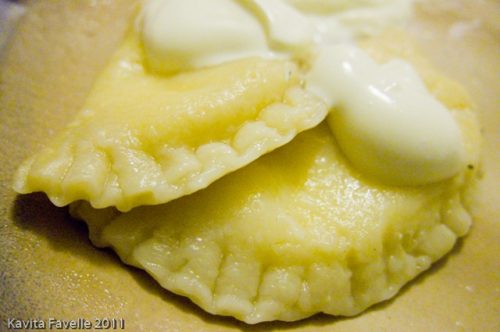 Russian Vareniki (cheese dumplings)