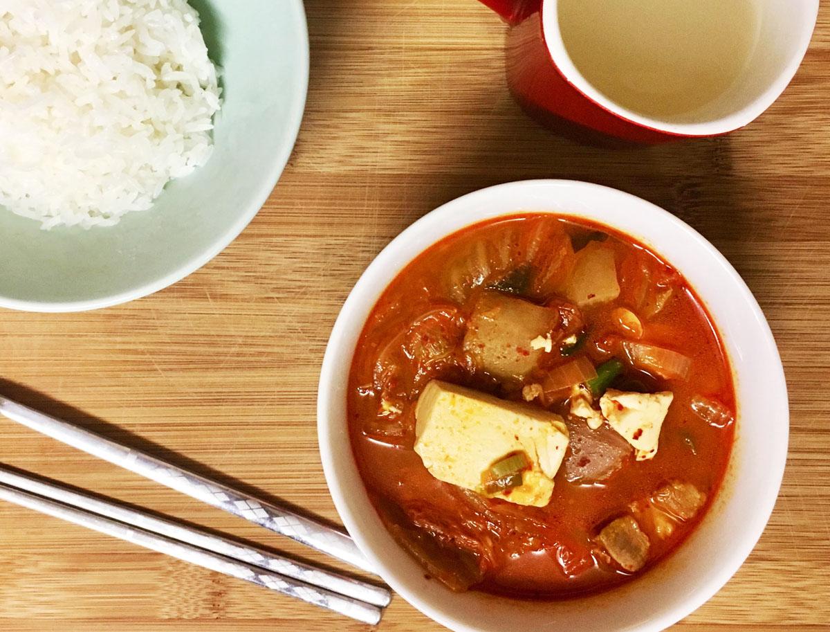 Korean Pork & Tofu Kimchi Jjigae