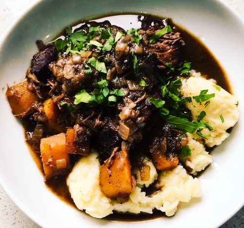 Beef Cheeks with Crushed Potatoes (Aegean)