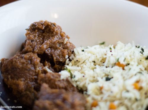 Clays Hyderabadi Kitchen - Bhuna Venison and Coconut Rice