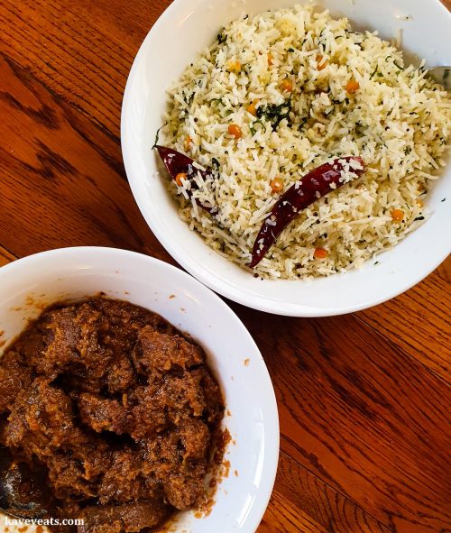 Clays Hyderabadi Kitchen - Bhuna Venison and Coconut Rice