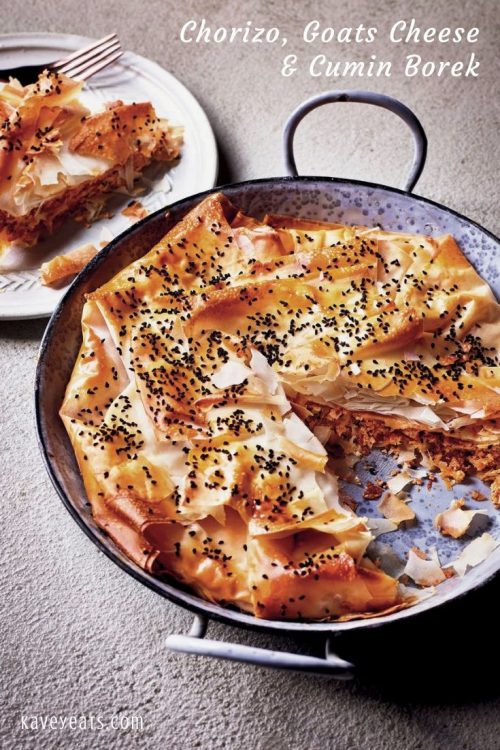 Chorizo Goats Cheese and Cumin Borek Recipe from Simply by Sabrina Ghayour