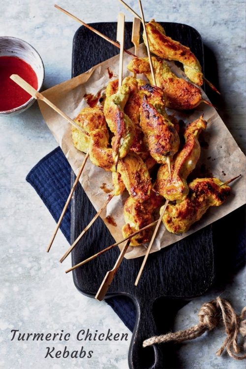 Turmeric Chicken Kebabs Recipe from Simply by Sabrina Ghayour