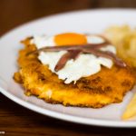 Doritos-Coated Schnitzel with Fried Eggs and Anchovies