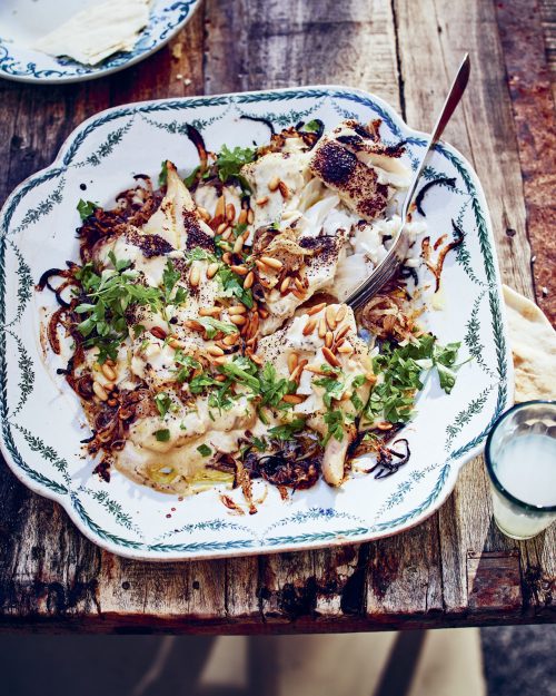 Syrian Fish with Sumac Tahini sauce