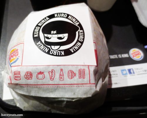 Japanese Burger King Black Ninja Burger