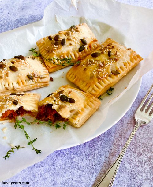 Roasted Butternut Squash + Cheddar Flaky Pastries