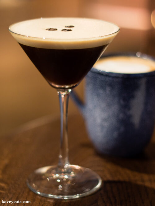 Espresso Martini and Cafe Latte