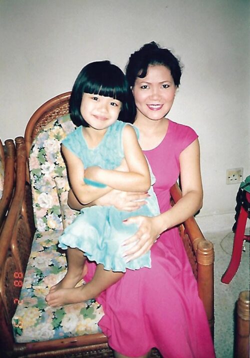 Mandy Yin and her mother