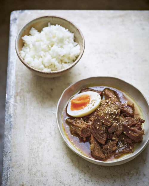 Soy Sauce Beef with Jammy Egg
