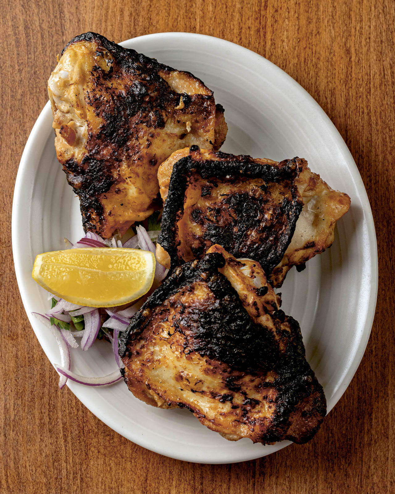 Mangal II grilled chicken thighs